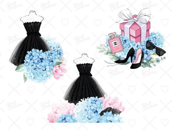 Kit Digital Vestido Pretinho Básico Little Black Dress