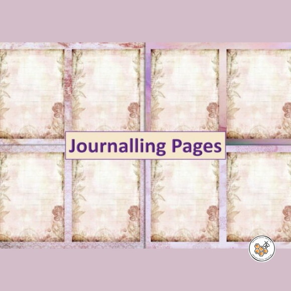 Kit Digital Vintage Journal Violeta - Kit Digital Premium