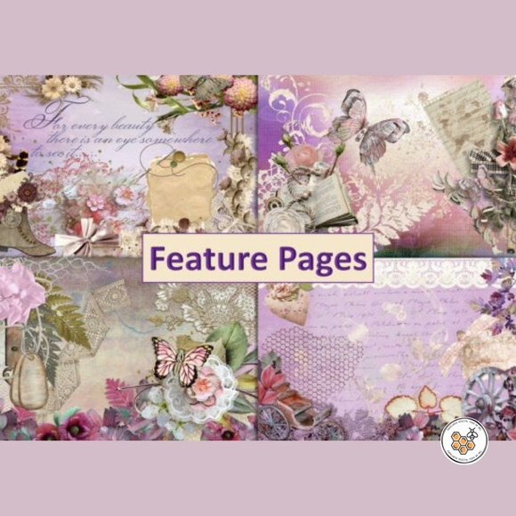 Kit Digital Vintage Journal Violeta - Kit Digital Premium