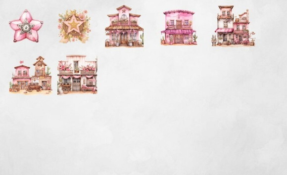 Mega Pack Digital Cowgirl Boiadeira Rosa (tpa)