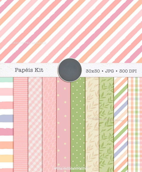 Papéis Digitais Tempo de Fé - Papéis Floral Feminino Jpg