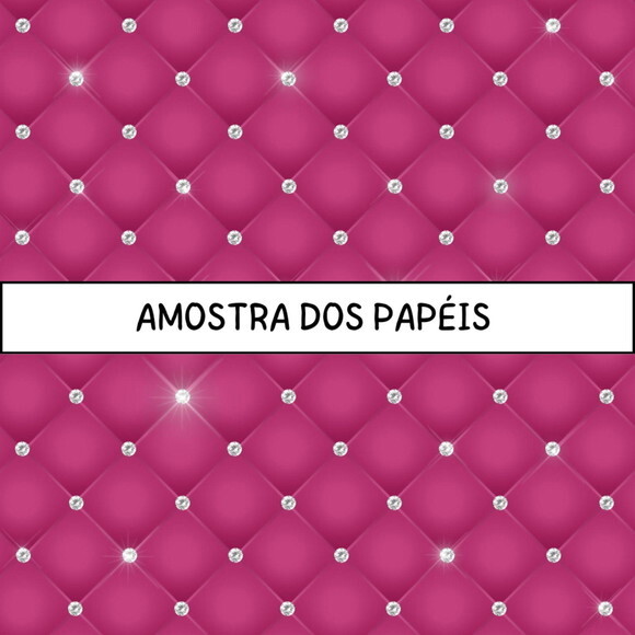 Papel Digital Almofada Pink - Diamond Tufted