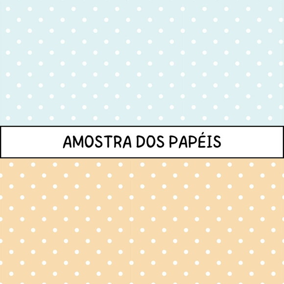 Papel Digital Baby N. 1 - Cores Pastel - Candy Color Bebê