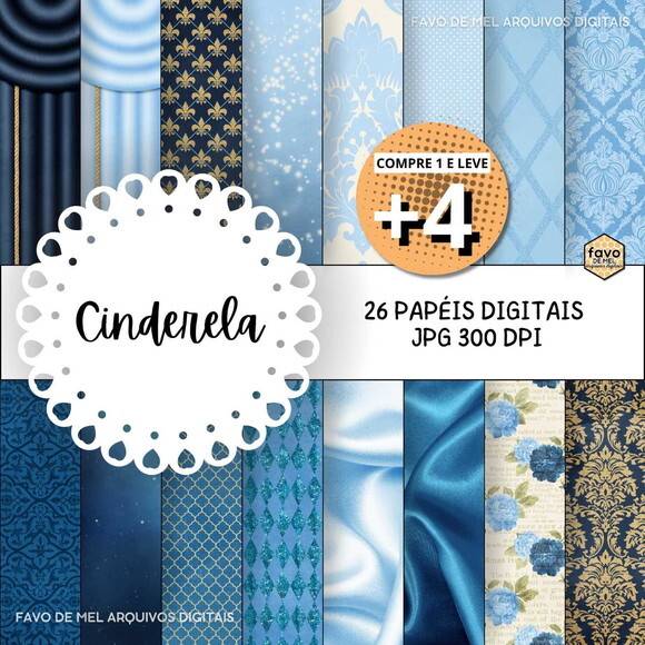 Papel Digital Cinderela Jpg #2