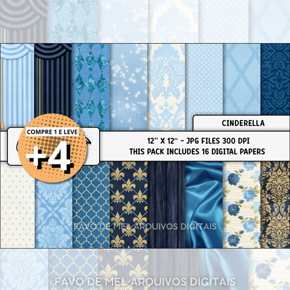 Papel Digital Cinderela Jpg #2
