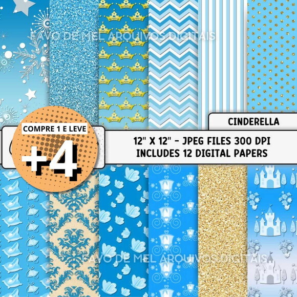 Papel Digital Cinderela Jpg #1