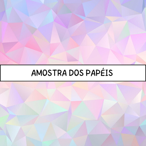 Papel Digital Cristal Holográfico - Crystal Low Poly