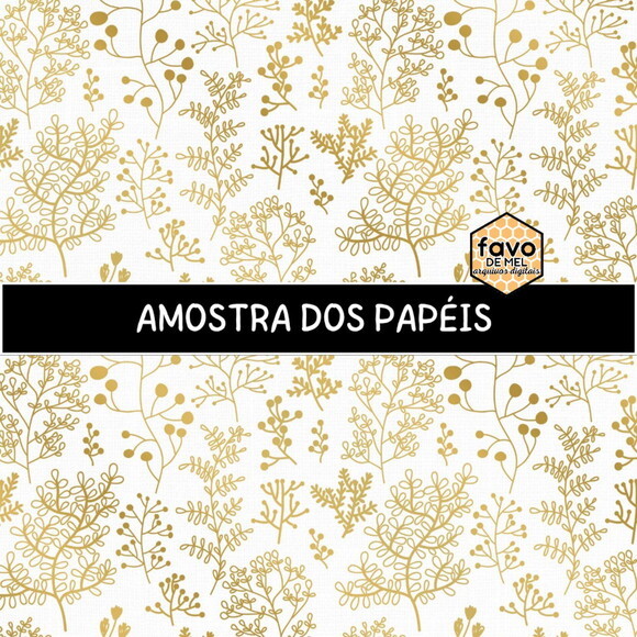 Papel Digital Dourado Jpg Gold