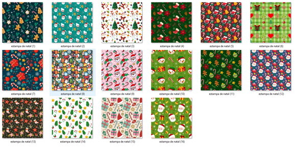 Papel Digital Estampas de Natal Fofinho Jpg