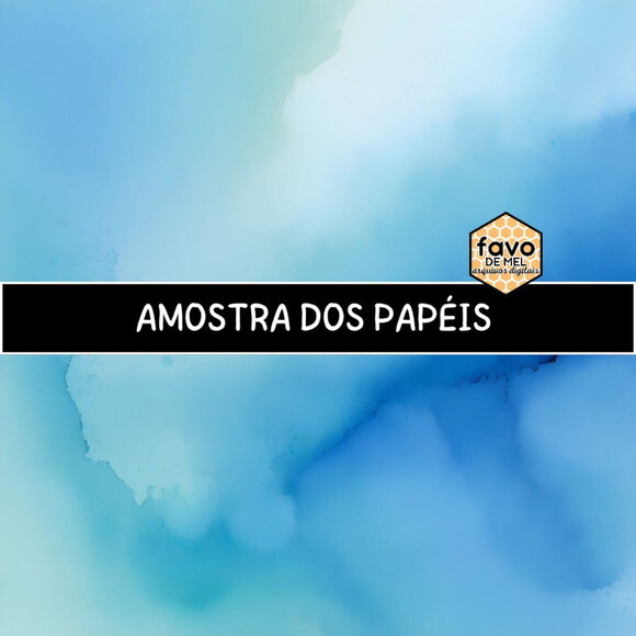 Papel Digital Fundo Aquarela - Dreamy Background