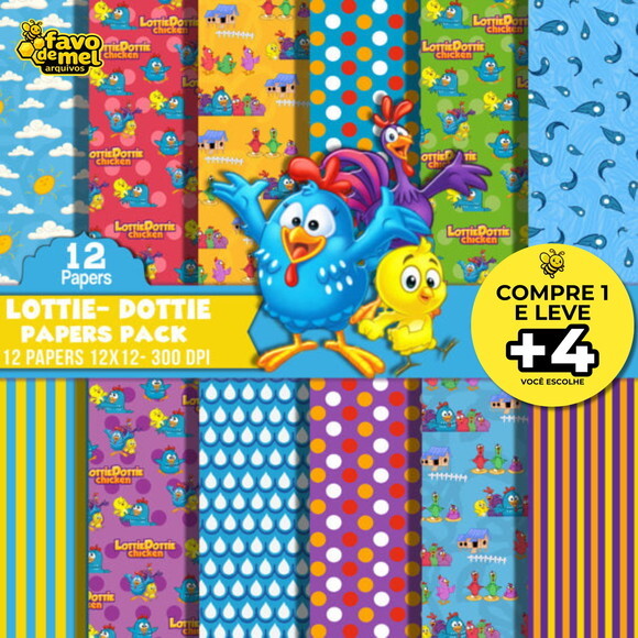 Papel Digital Galinha Pintadinha