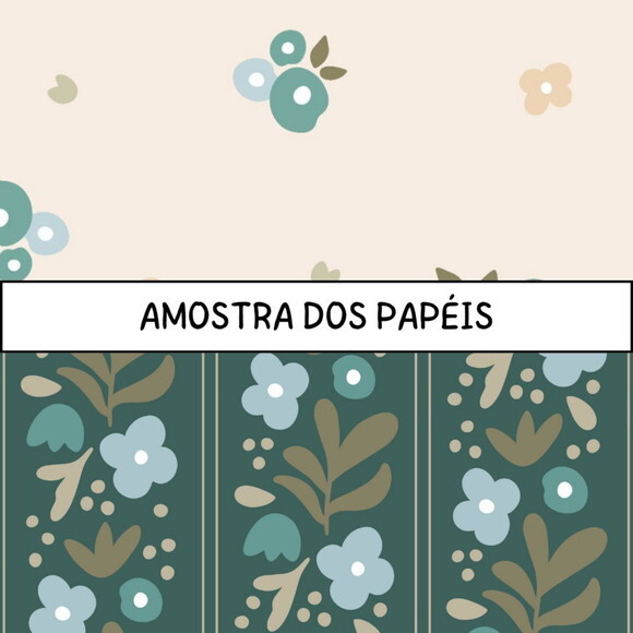 Papel Digital Green Cottage Garden