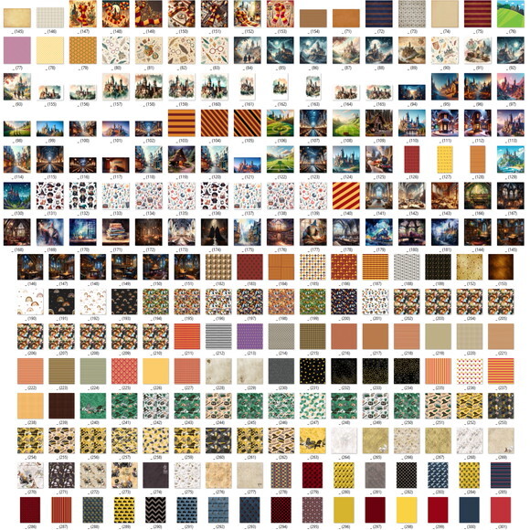Papel Digital Harry Potter - Mega Pacote 480 Papéis e Fundos
