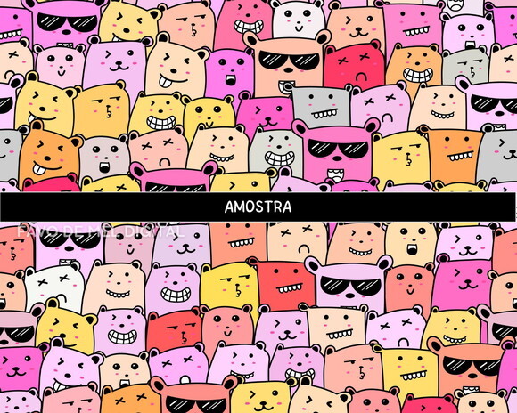 Papel Digital Jpg Gatinhos Kawaii 6 Fundo Estampa de Gatinho
