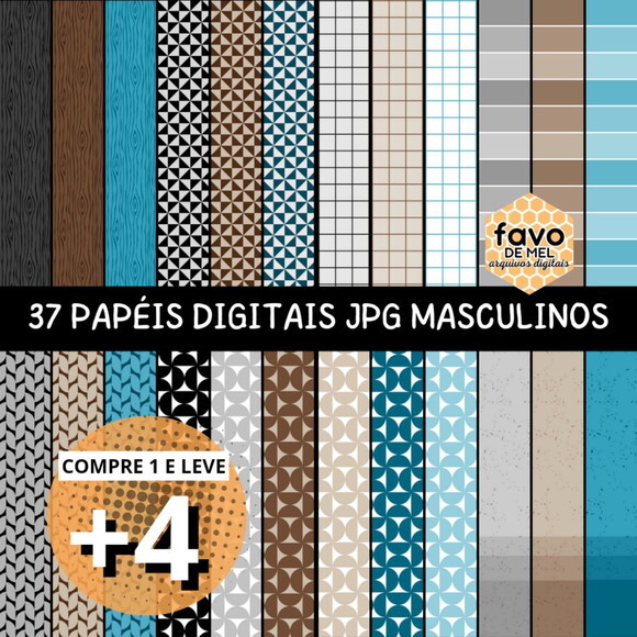 Papel Digital Masculino - Executivo e Dia dos Pais e Pastor