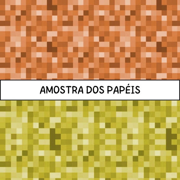 Papel Digital Minecraft Pixel