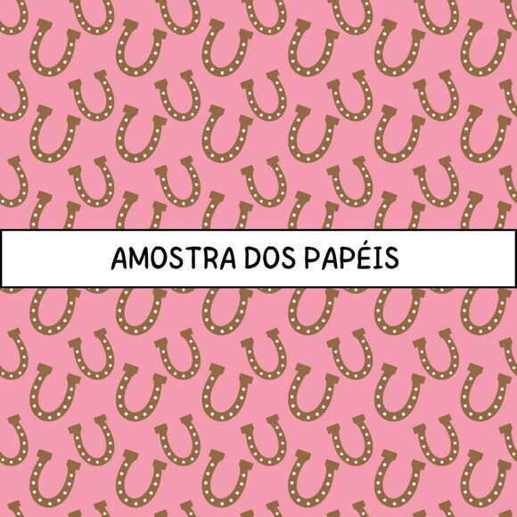 Papel Digital Pink Cowgirl - Boiadeira Vaqueira Rosa