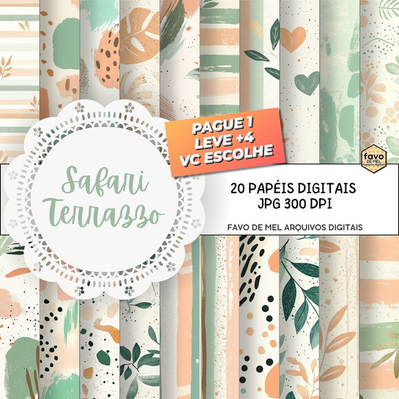 Papel Digital Safari Minimalista