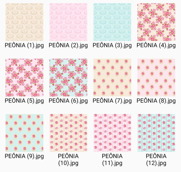 Papel Digital Shabby Chic Rosa Floral Peônia (qd)