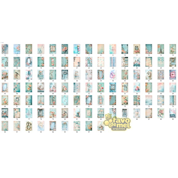 Papel Digital Shabby Chic Rosas Junk Journal Scrapbook Jpg