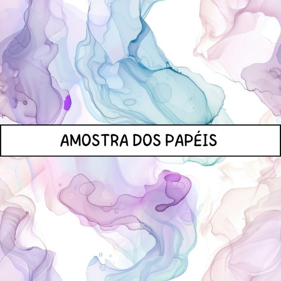 Papel Digital Textura Pastel Alcohol Ink Mármore Jpg