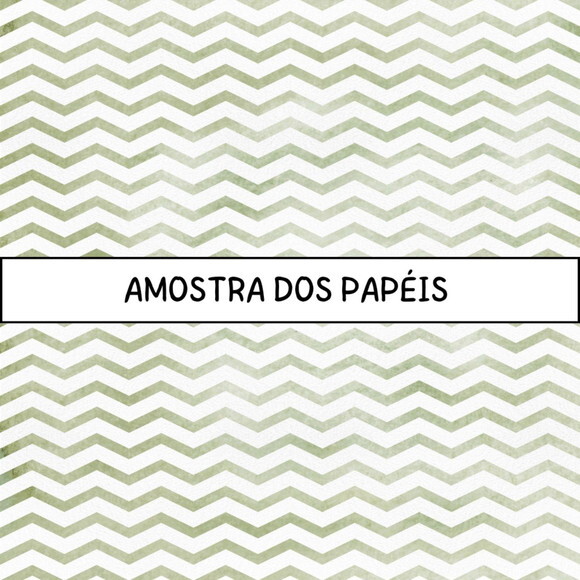 Papel Digital Ursinho Verde Aquarela - Green Teddy Bear