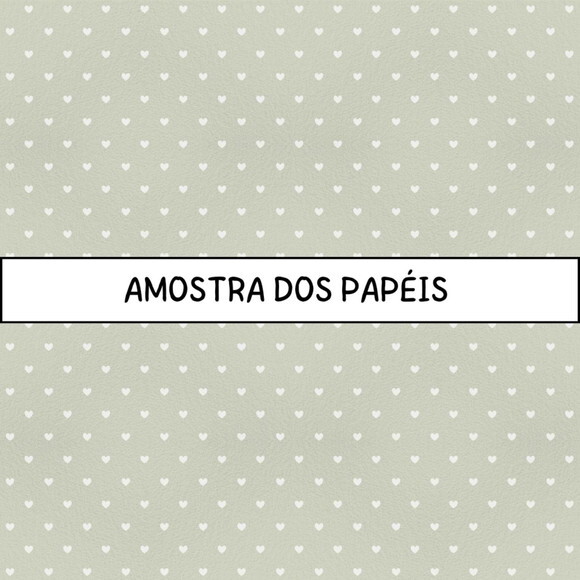 Papel Digital Ursinho Verde Aquarela - Green Teddy Bear
