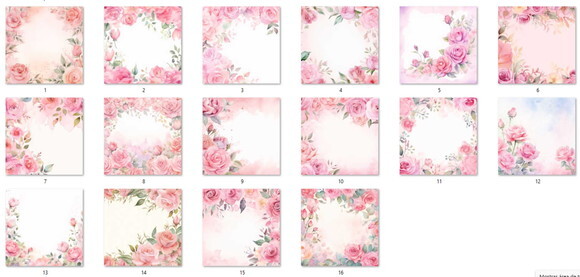 Papel Digital Vintage 119 Rosas Delicadas Pink Jpg