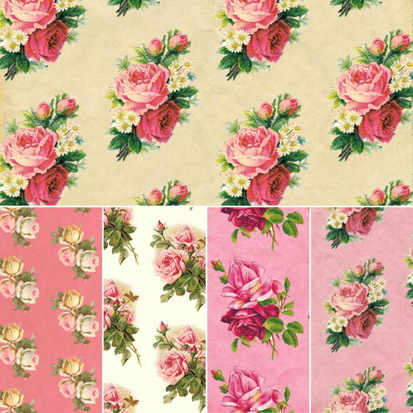 Papel Digital Vintage 34 - Rosas Vintage - Vanity Roses