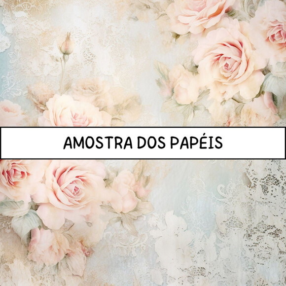 Papel Digital Vintage 50 - Shabby Roses