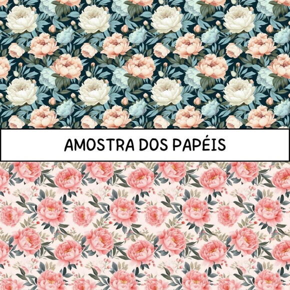 Papel Digital Vintage 51 - Peony