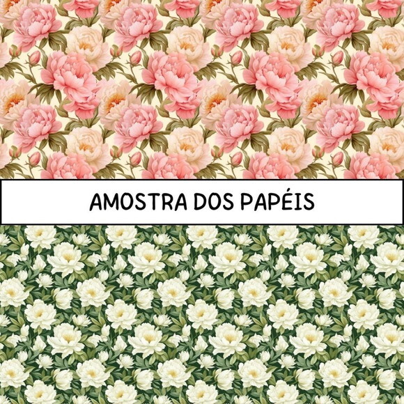 Papel Digital Vintage 51 - Peony