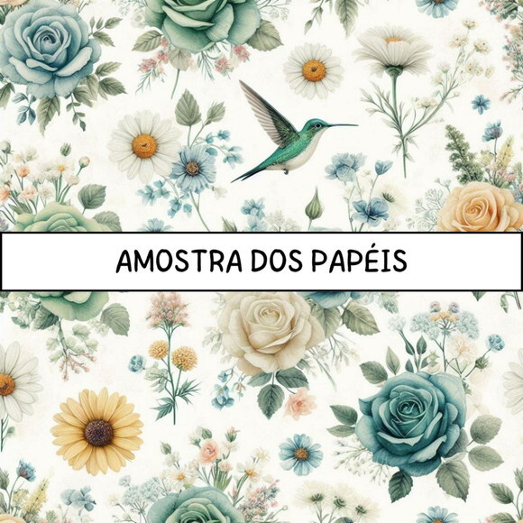 Papel Digital Vintage 68 - Shabby Floral Ia