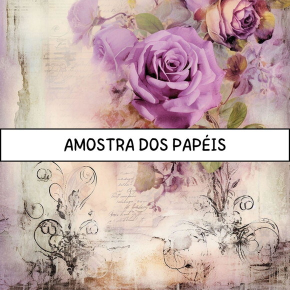 Papel Digital Vintage 86 - Roses Junk Journal 2