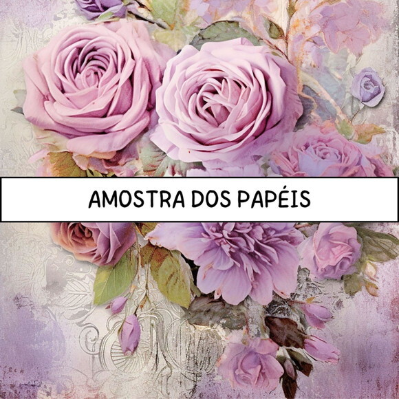 Papel Digital Vintage 86 - Roses Junk Journal 2