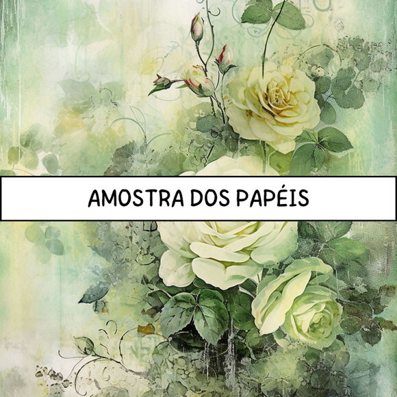 Papel Digital Vintage 87 - Roses Junk Journal 3
