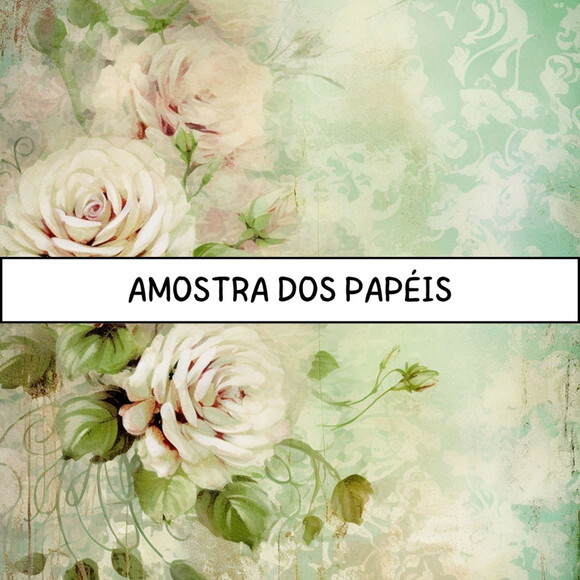 Papel Digital Vintage 87 - Roses Junk Journal 3