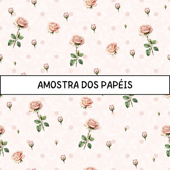 Papel Digital Vintage 90 - Vintage Roses (pag)