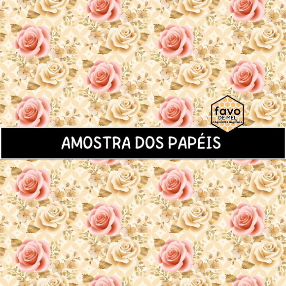 Papel Digital Vintage Roses (es)