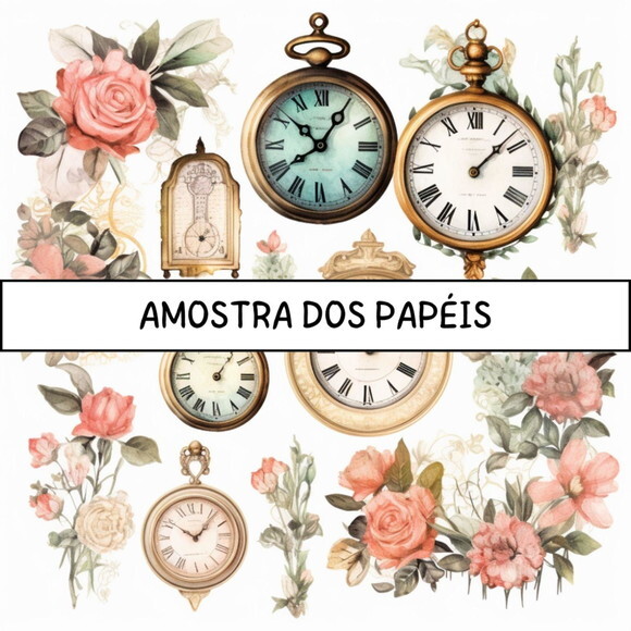 Papel Digital Vintage Scrapbook 63 - Nostalgic Ephemera