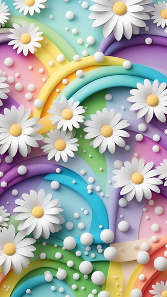 Papel Digital Wallpaper Celular - Candy Color Ia