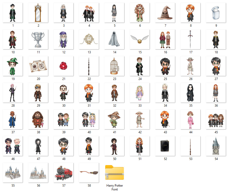 KIT DIGITAL HARRY POTTER PNG