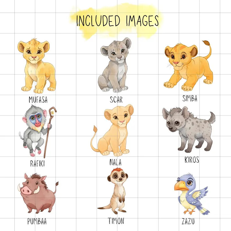 KIT DIGITAL REI LEÃO MUFASA PNG SVG