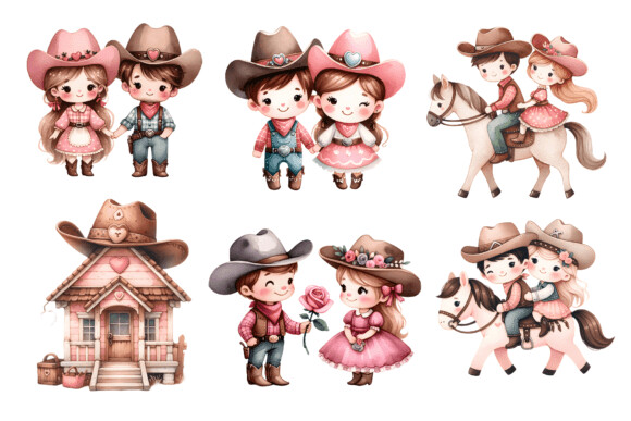 KIT DIGITAL COWBOY E BOIADEIRA NAMORADOS PNG