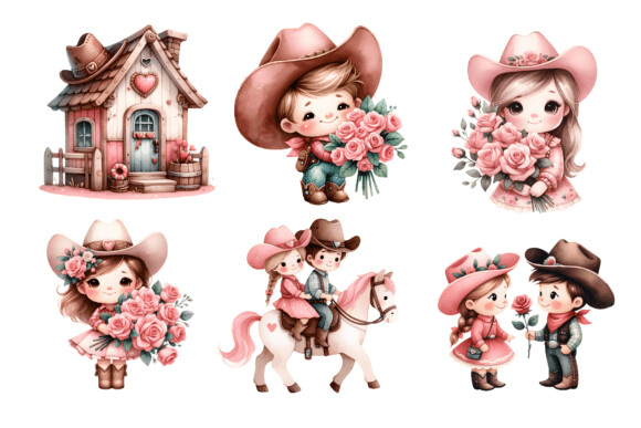 KIT DIGITAL COWBOY E BOIADEIRA NAMORADOS PNG