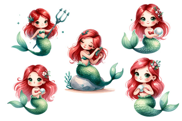 KIT DIGITAL SEREIA - PEQUENA SEREIA INSPIRAÇÃO PNG