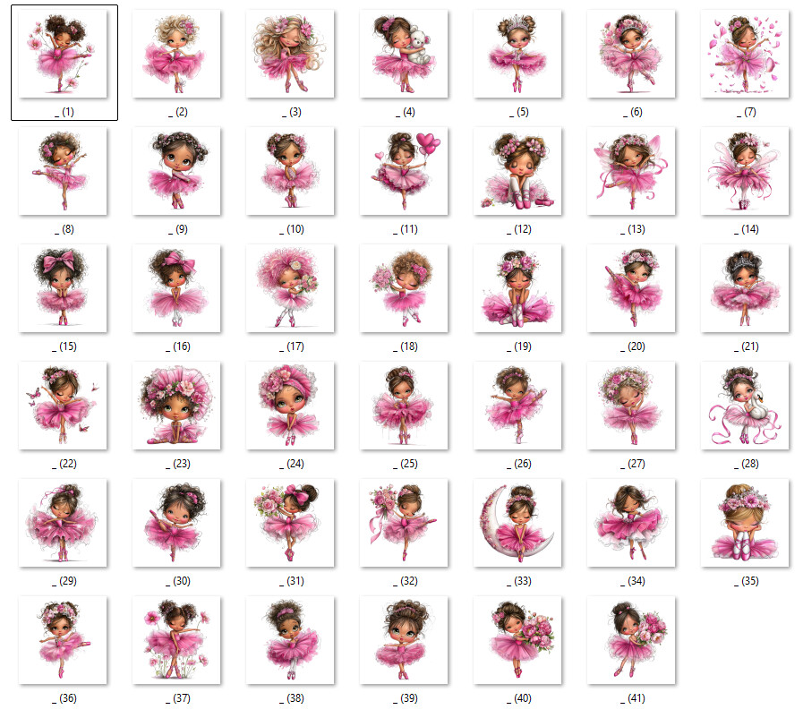KIT DIGITAL BAILARINAS PINK AQUARELA