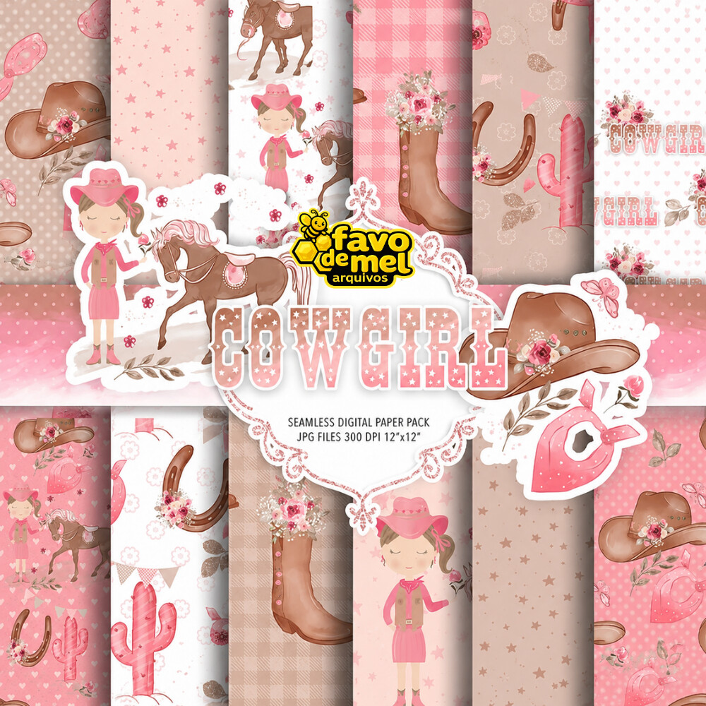 PAPEL DIGITAL BOIADEIRA ROSA