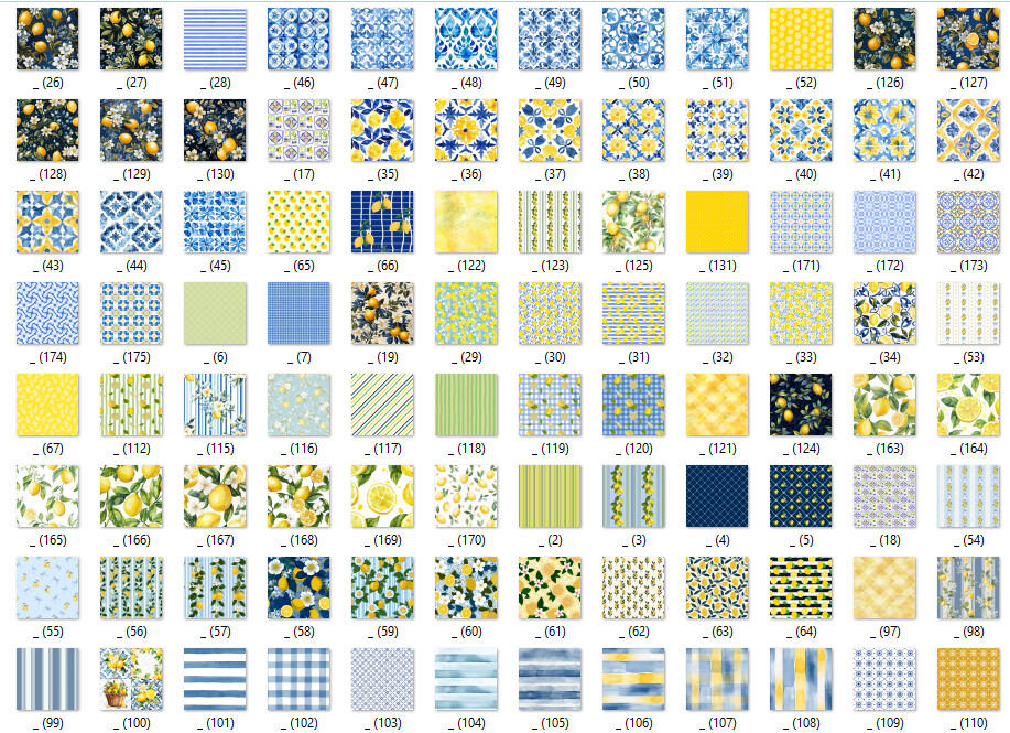 KIT DIGITAL LIMÃO E AZULEJOS - MEGA PACK LIMÃO SICILIANO PNG JP