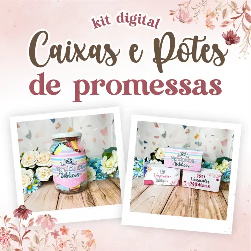 Kit Digital Potes e Caixas de Promessas